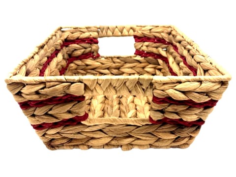 Professional-grade Water Hyacinth and Paper Rope Havana Weaving Basket